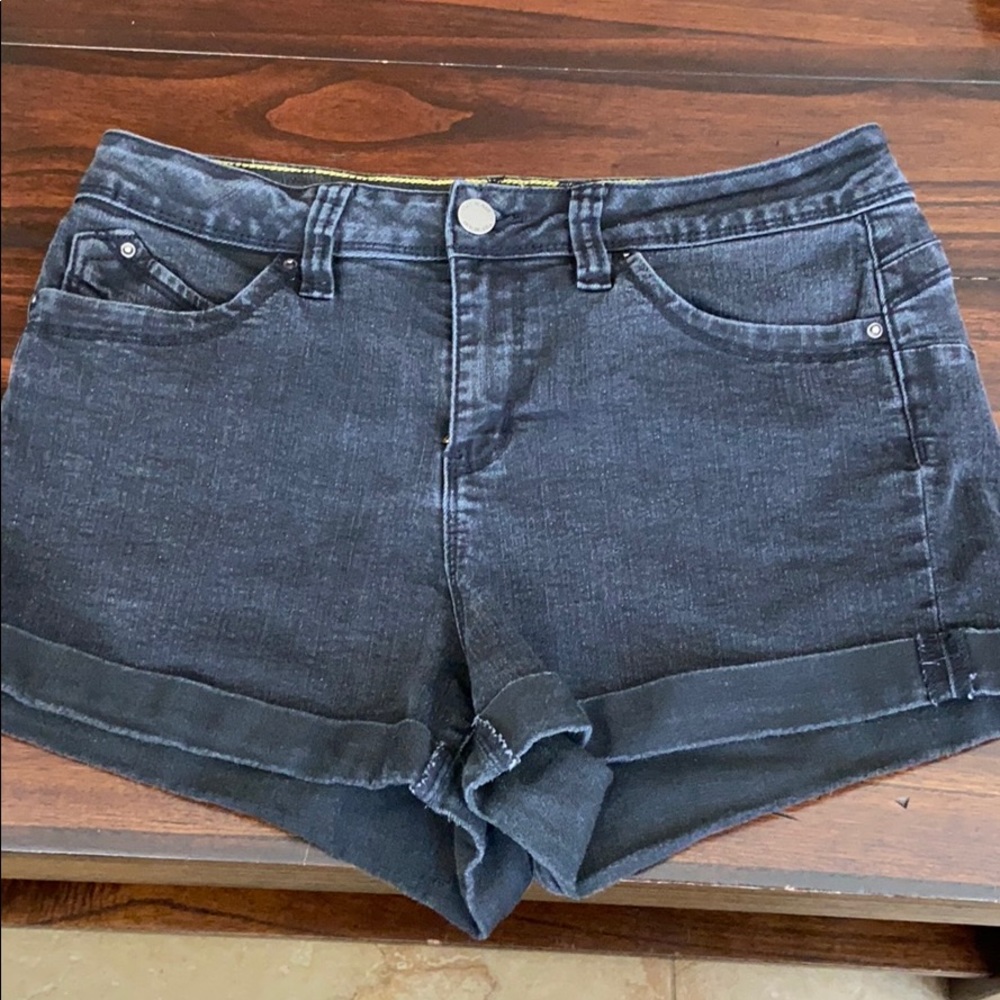 Black Jean shorts